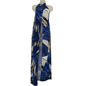 Donata Venezia Royal Blue Abstract Print Leggings By Fashion Nova‎ L